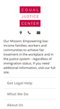 Mobile Screenshot of equaljusticecenter.org